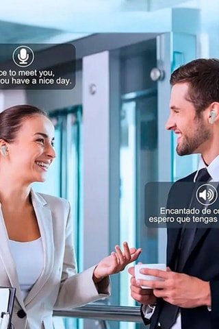 Ecouteurs sans fil A98 avec traducteur et enregistrement - Gris