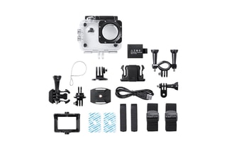 Caméra sport Komir HD720P - Ecran LCD - Argenté