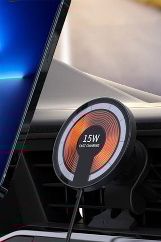 Chargeur pour voiture Magsafe Qi -  Noir