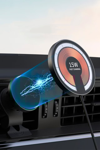 Chargeur pour voiture Magsafe Qi -  Noir