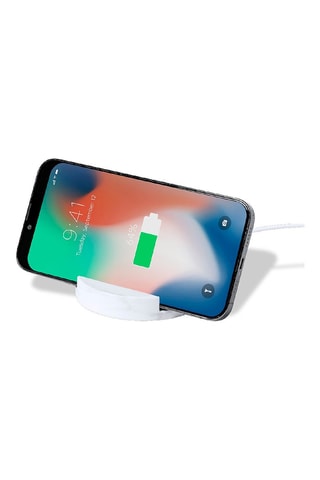 Chargeur sans fil en bambou - Naturel