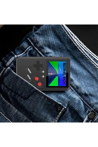 Console portable de jeu vidéo rétro 500 jeux - Gris et rouge