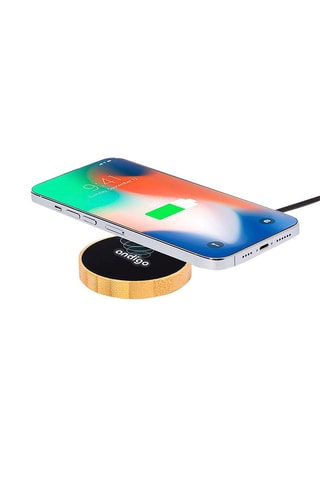 Chargeur à induction en bambou - Naturel