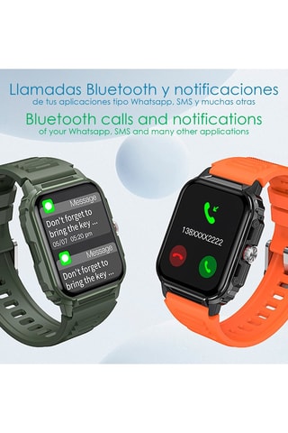 Montre connectée Y1 - Compatible Android et iOS - Vert