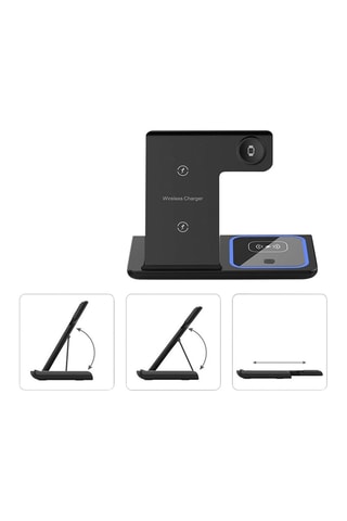 Base de chargement sans fil pliable 3-en-1