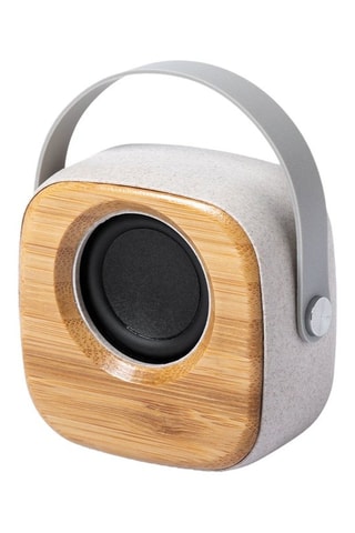 Enceinte Bluetooth - 3 W - Naturel et gris clair