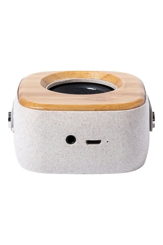 Enceinte Bluetooth - 3 W - Naturel et gris clair