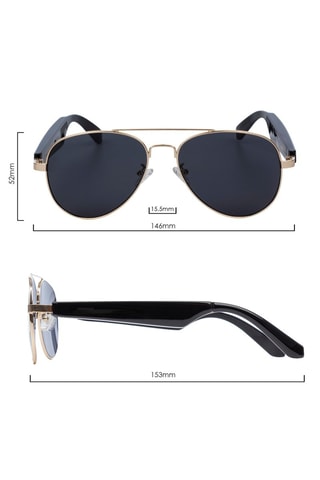 Lunettes intelligentes A01-3111 mixte - UV400 - Noir