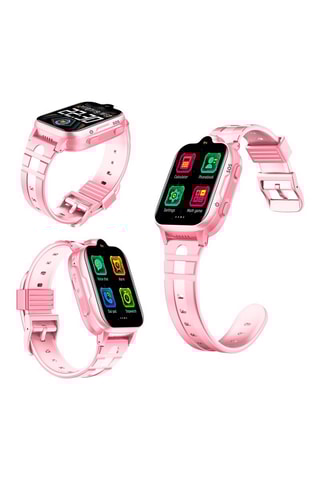 Montre connectée Smartwatch K15 4G GPS -  compatible IOS et Android - Rose