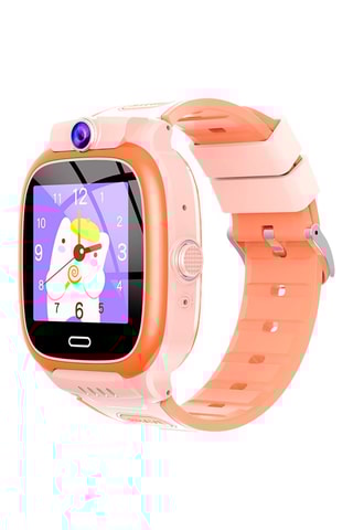 Montre connectée Smartwatch Y66 4G - Compatible IOS et Android - Rose et orange
