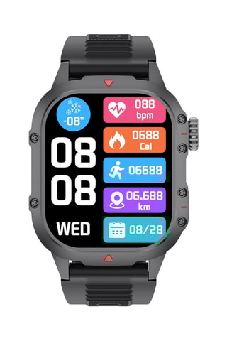 Montre connectée - Compatible Android et IOS - Noir