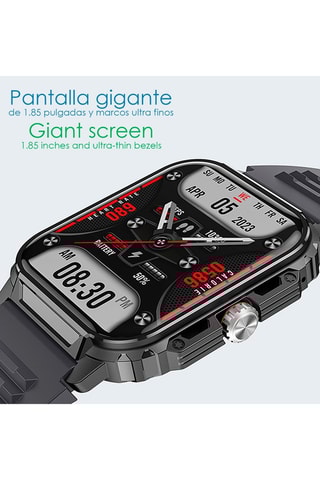 Montre connectée Y1 - Compatible Android et iOS - Noir