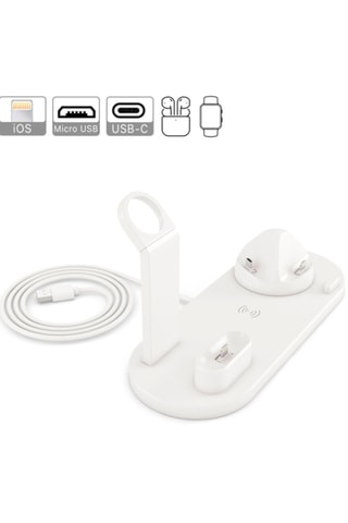 Base de chargement 4 en 1 - Blanc