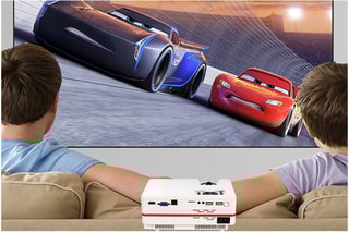 Projecteur LED VS313 Sync Screen Blanc et rouge