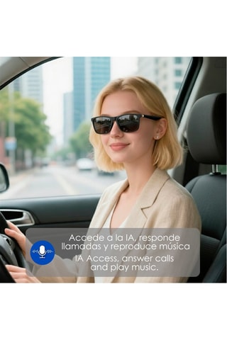 Smart glasses unisex - Nero