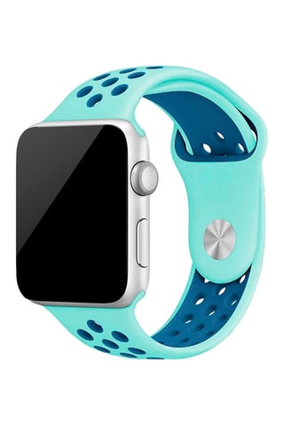 Bracelet sport en silicone compatible Apple Watch 38mm/40mm - Taille S/M - Turquoise