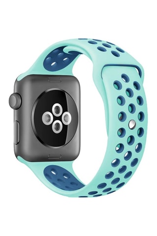 Bracelet sport en silicone compatible Apple Watch 38mm/40mm - Taille S/M - Turquoise