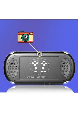 Console de jeux vidéo X7 écran 4,3 pouces - Bleu et rouge