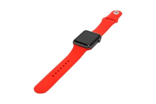 Bracelet en silicone compatible Apple Watch - 38/40 mm - Taille M/L - Rouge