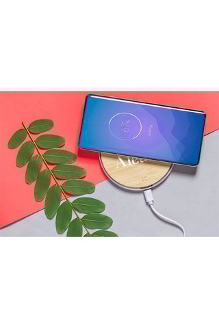 Chargeur sans fil en bambou - 10 W