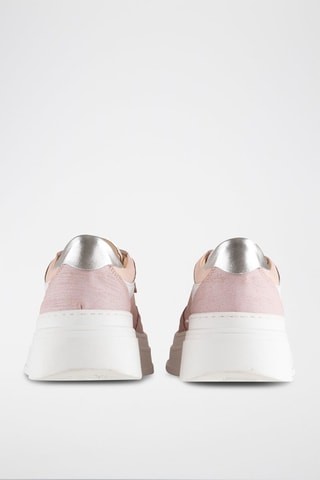 Zapatillas de piel con plataforma - Blanco