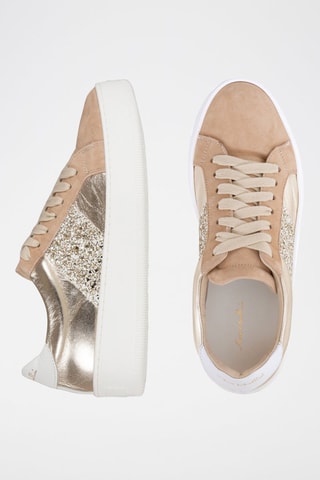 Zapatillas de piel con plataforma - Blanco