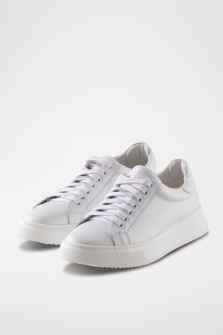 Zapatillas de piel - Blanco