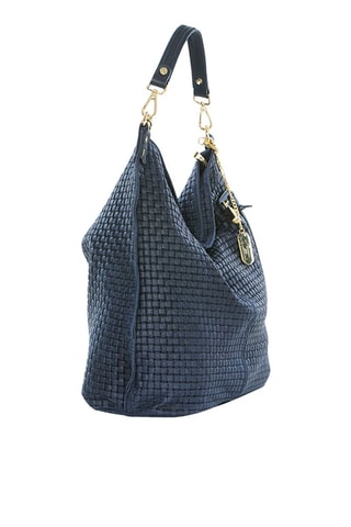 Bolso de piel Caroline - Azul