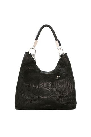 Mala de ombro em couro Rosallia  -  Preto  - Preto