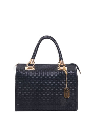 Bolso de piel Viola - Negro