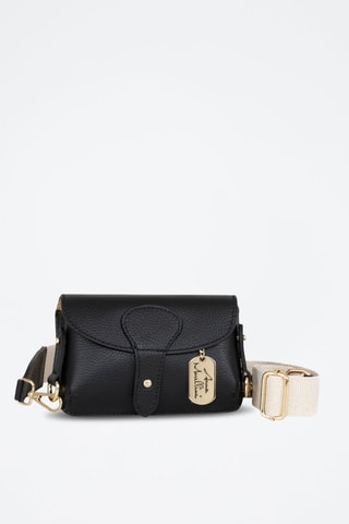 Bandolera de piel Giusy - Negro