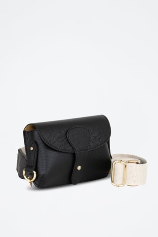 Bandolera de piel Giusy - Negro