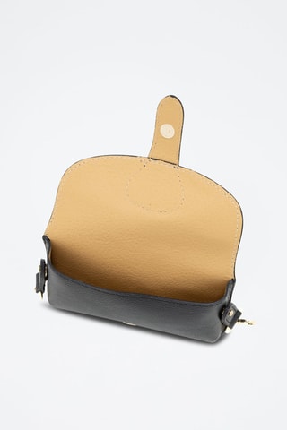 Bandolera de piel Giusy - Negro