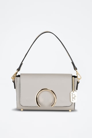 Bandolera de piel Giada - Gris