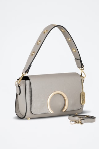 Bandolera de piel Giada - Gris