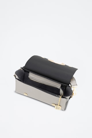 Bandolera de piel Giada - Gris