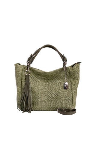 Bolso shopper de piel Solana - Verde