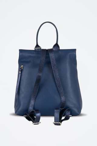 Mochila de piel Azalea - Azul