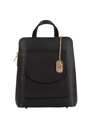 Mochila de piel Fernanda - Negro