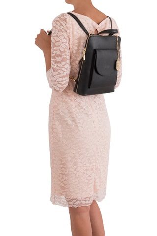 Mochila de piel Fernanda - Negro