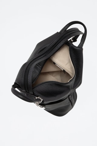 Mochila de piel Renata - Negro