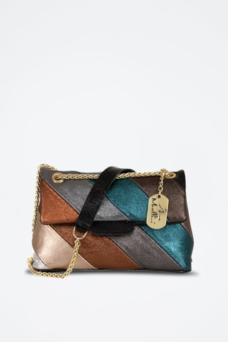 Bandolera de piel Bettina - Multicolor