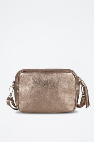 Bandolera de piel Abriana - Rojo