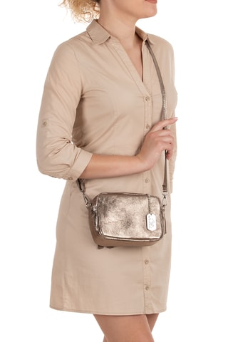 Bandolera de piel Abriana - Rojo