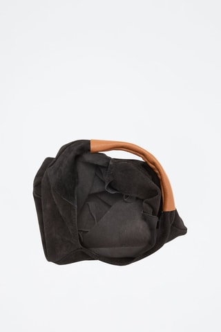 Bolso shopper de piel Eleonora - Negro