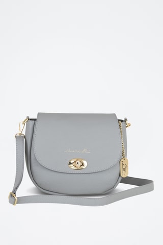 Bandolera de piel Iseppa - Gris