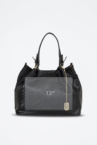 Bolso de piel Eloisa - Negro