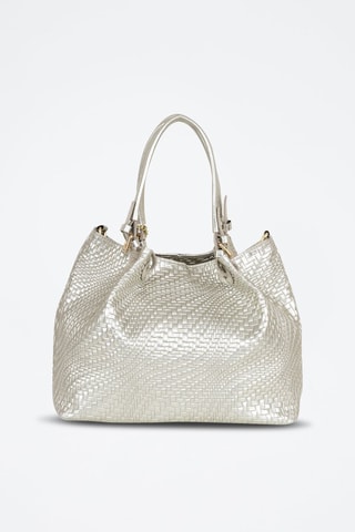 Bolso de piel Eloisa - Plateado