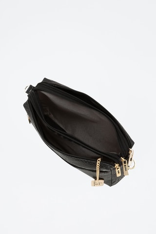 Bandolera de piel Luigina - Negro