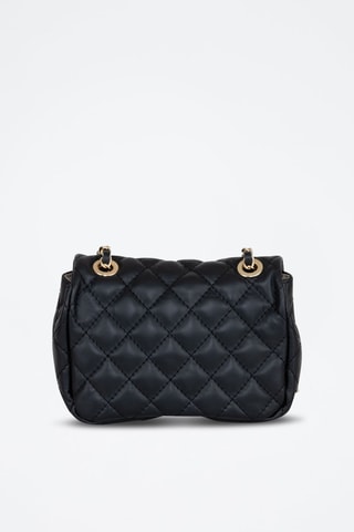 Bandolera acolchada de piel Jolarta - Negro